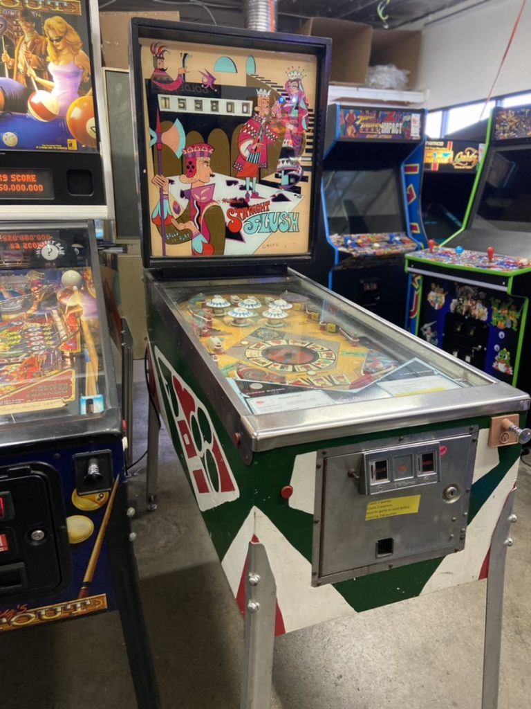 Straight Flush Pinball Machine Vintage Arcade Superstore