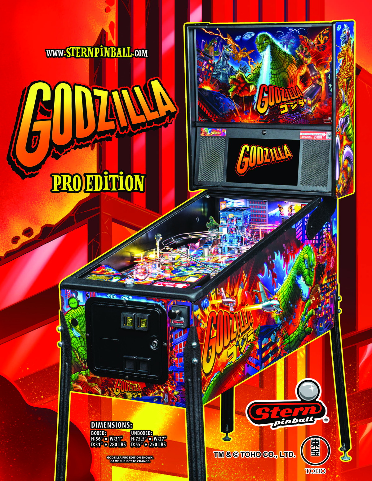 Godzilla - Stern Pinball