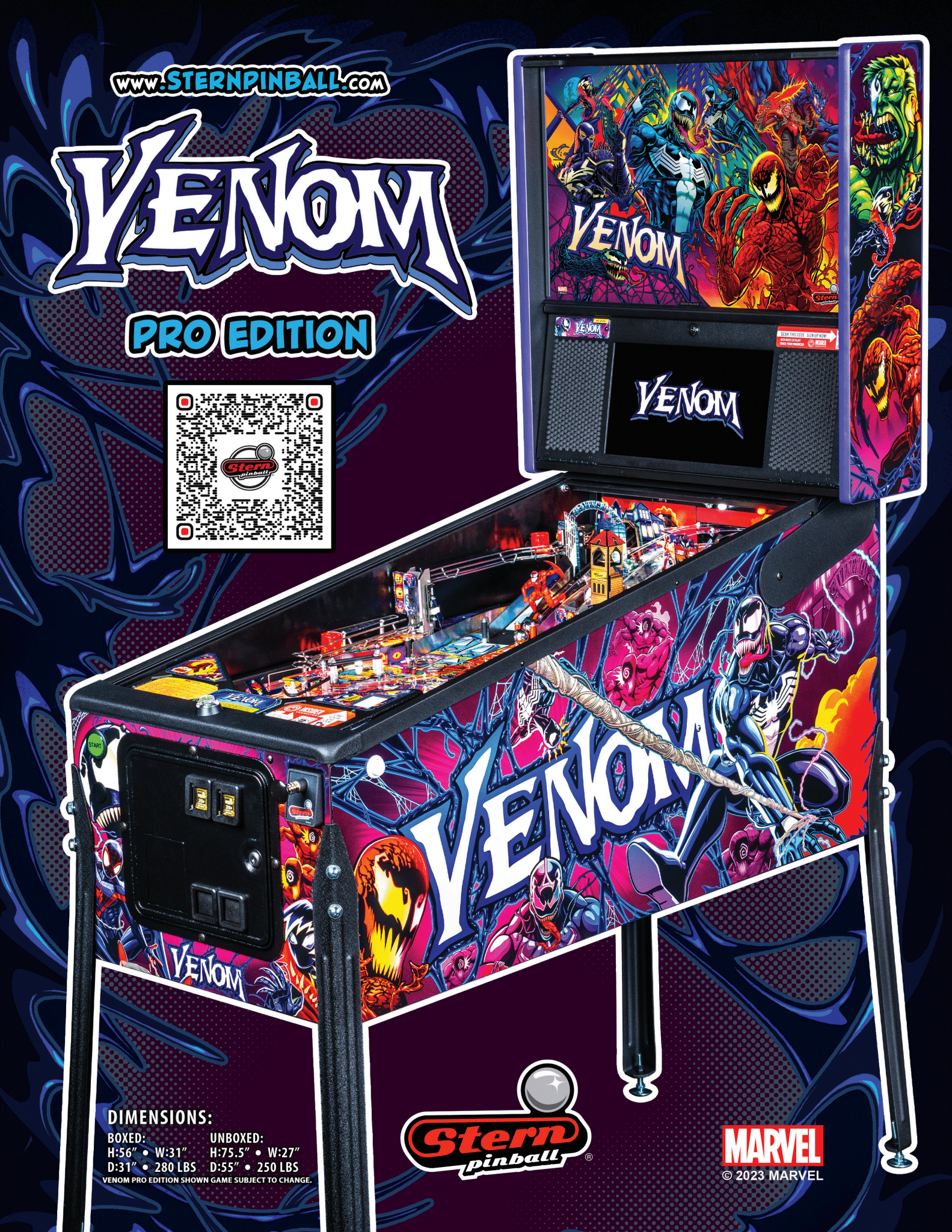 Venom Pro Pinball for Sale