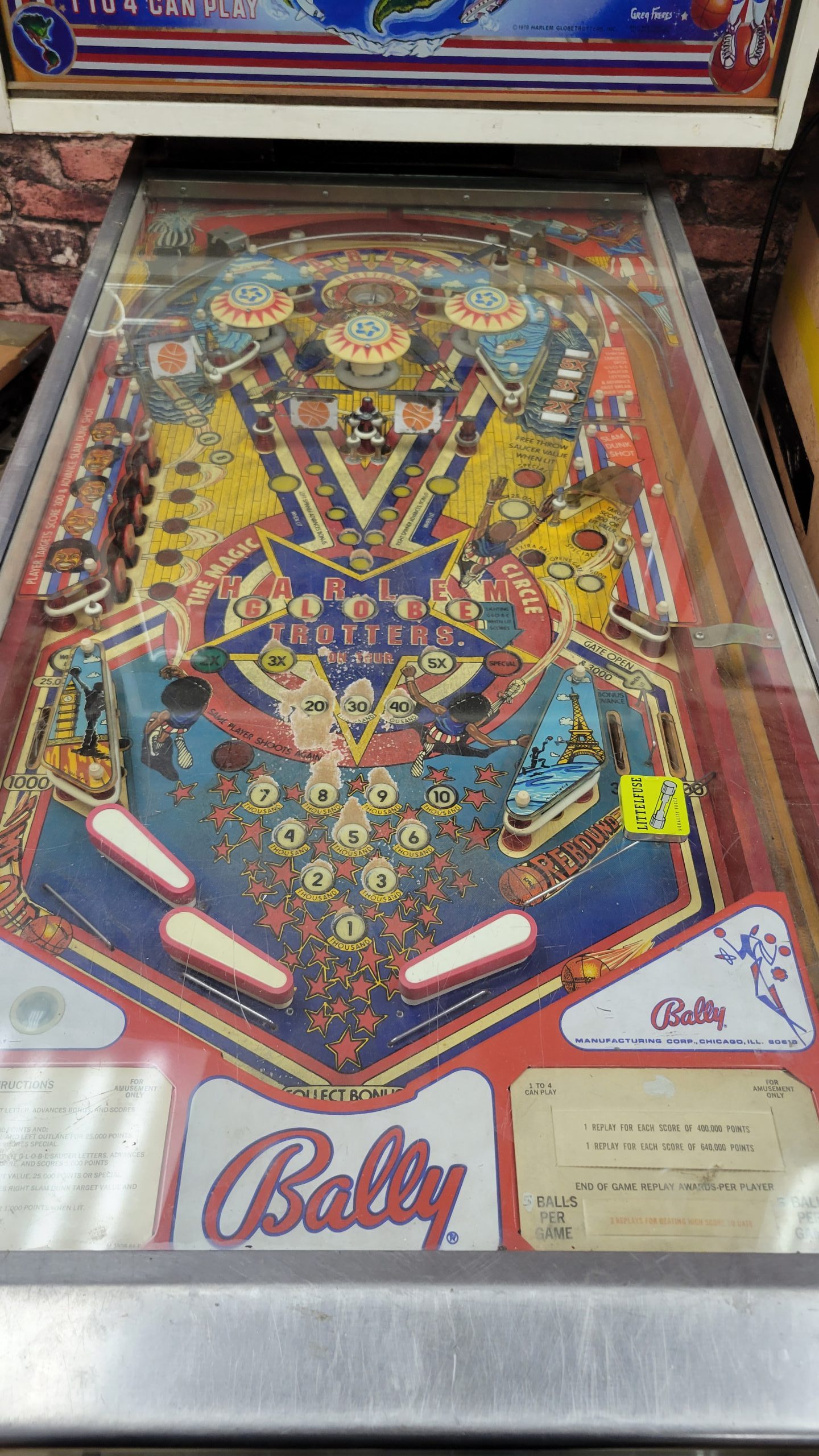 Globetrotters pinball best sale