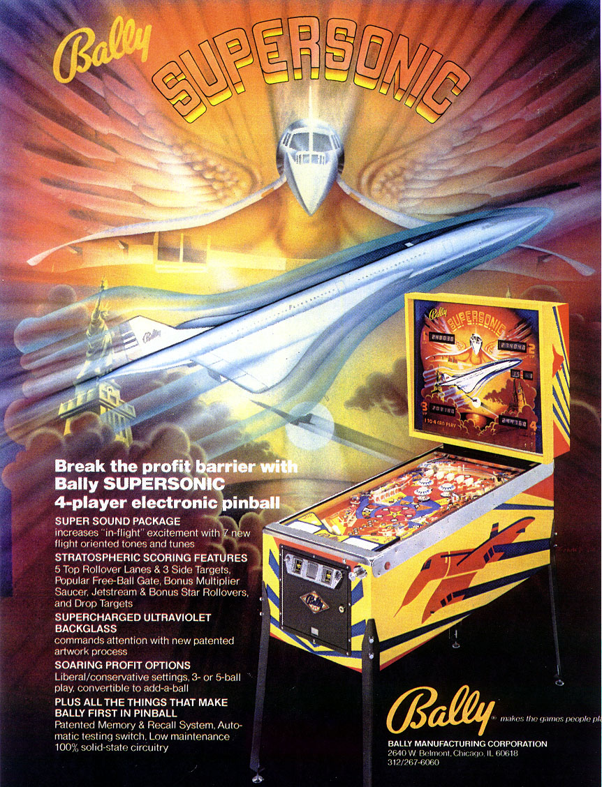 Supersonic pinball clearance