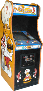 burgertime arcade 1up cabinet with riser