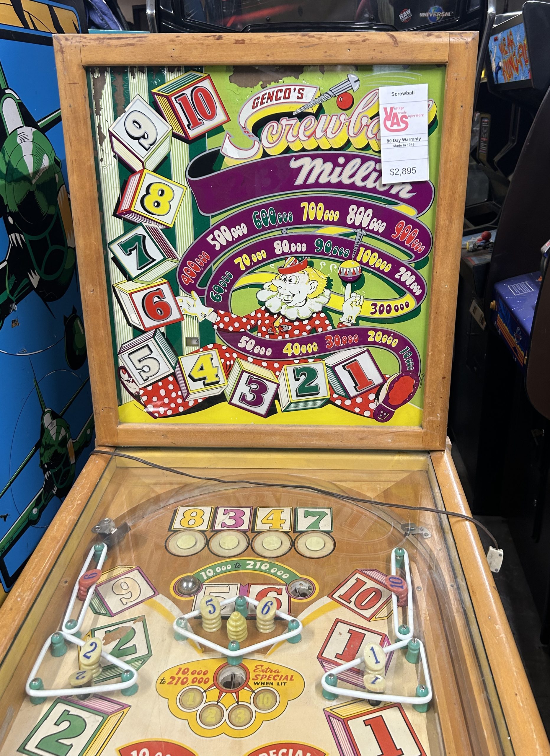 Screwball Pinball Machine