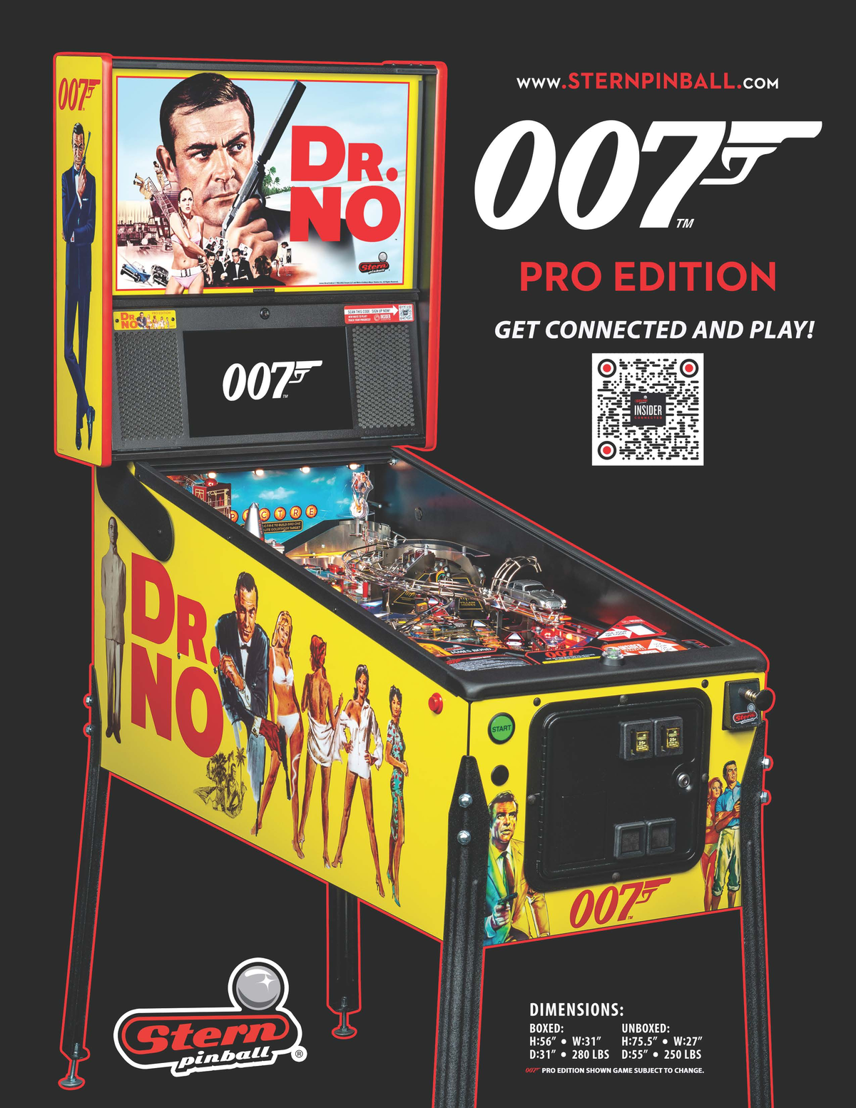 Stern James Bond 007 Pro - Dr. No Pinball