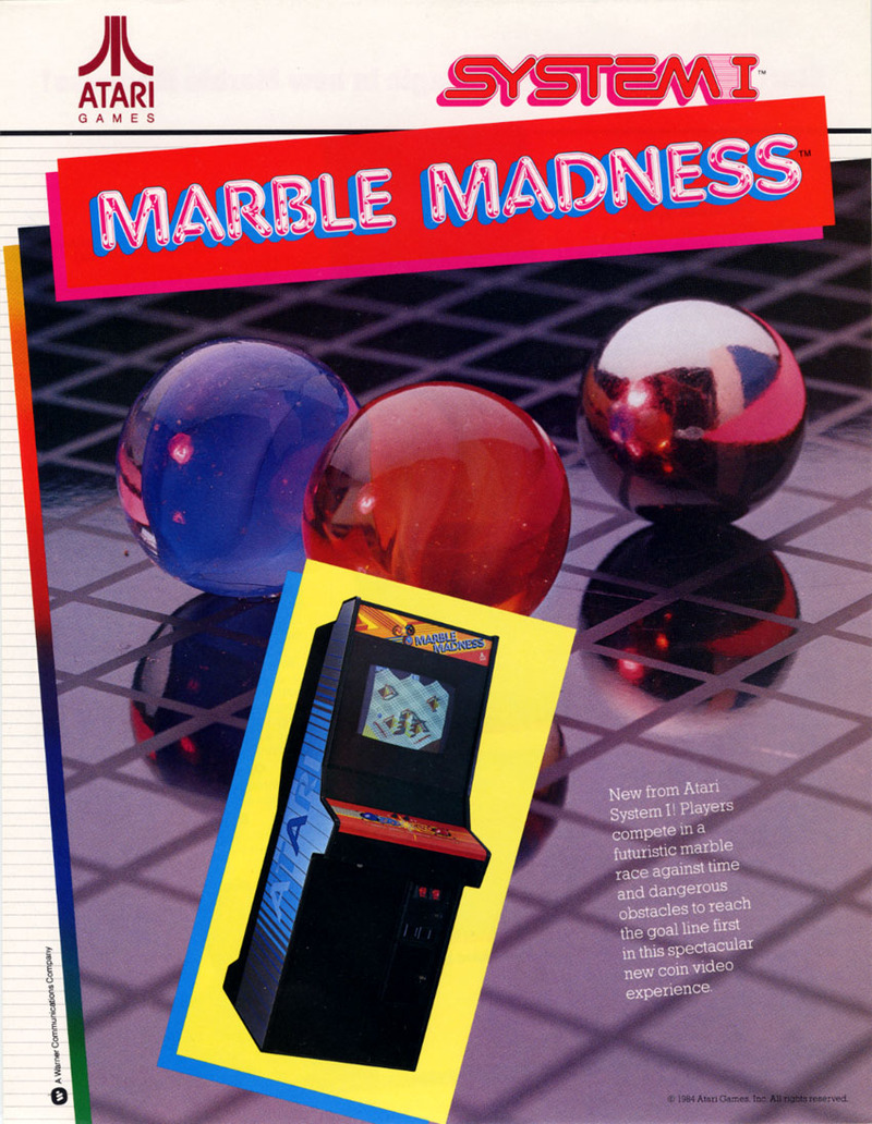Marble Madness arcade game for sale Vintage Arcade