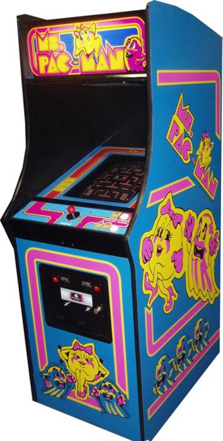 ms pacman game cabinet