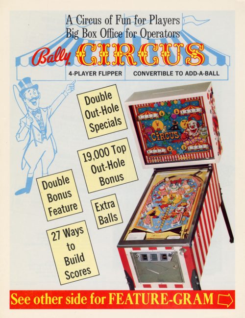 Circus Pinball Machine - Vintage Arcade Superstore