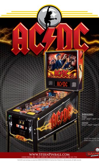 AC/DC Pro Vault edition Pinball Machine by Stern