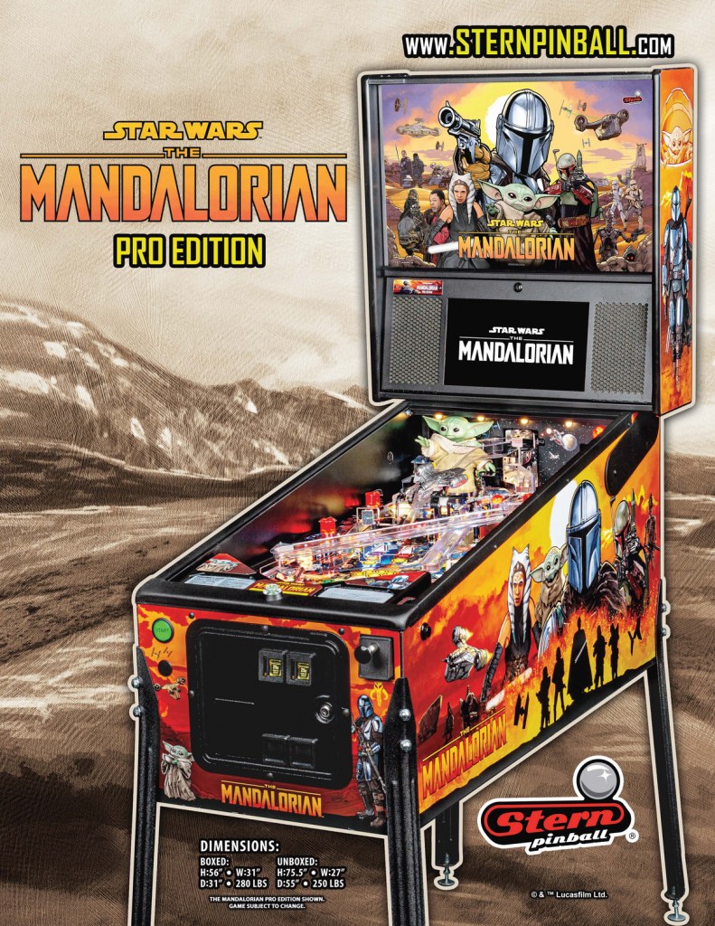 mandalorian pinball for sale