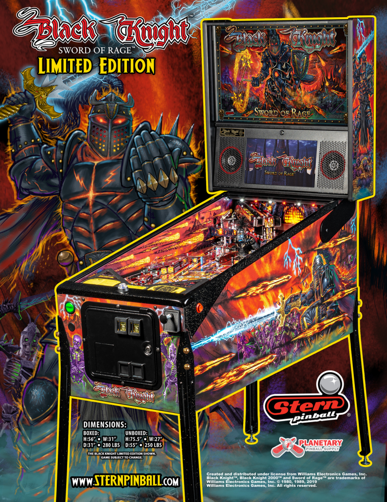 Black Knight Sword of Rage LE Pinball For Sale