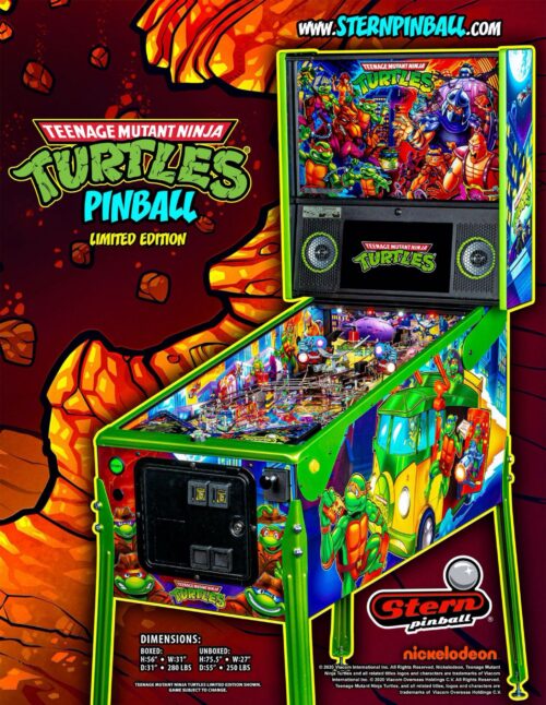 Teenage Mutant Ninja Turtles Limited Edition Pinball Machine